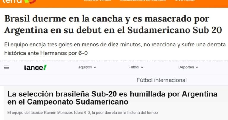 Qué dijeron los medios de Brasil tras la goleada de la Argentina: desde “humillación” hasta “masacre” :: Olé