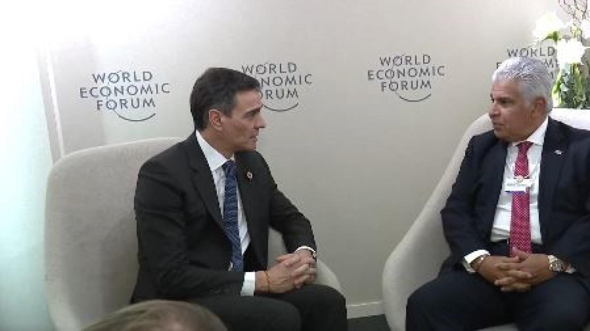 Sánchez se reúne en Davos con el presidente de Panamá y le traslada su apoyo y respeto a tratados internacionales Sánchez se reúne en Davos con el presidente de Panamá y le traslada su apoyo y respeto a tratados internacionales