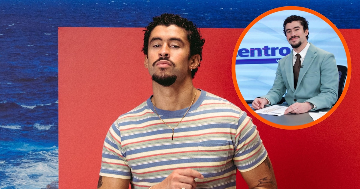 Bad Bunny se convirtió en presentador de noticias Bad Bunny se convirtió en presentador de noticias