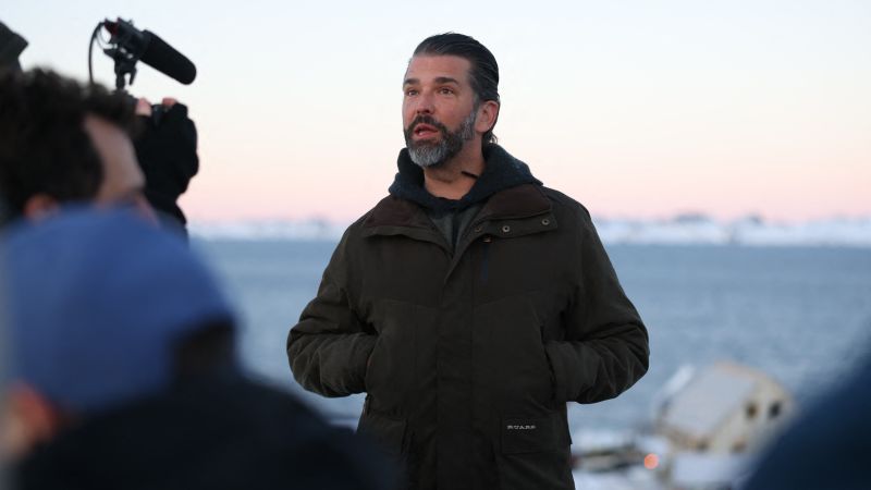 Donald Trump Jr. aterriza en Groenlandia tras los comentarios de su padre sobre comprarla