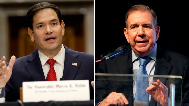 Marco Rubio habla con Edmundo González y le reitera reconocimiento como “presidente legítimo” de Venezuela Marco Rubio habla con Edmundo González y le reitera reconocimiento como “presidente legítimo” de Venezuela