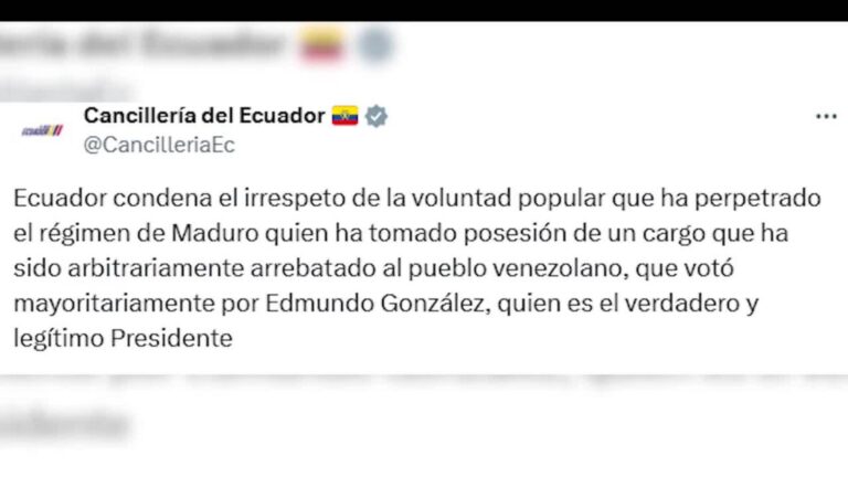 Países latinoamericanos rechazan investidura de Maduro y G7 denuncia ilegitimidad democrática