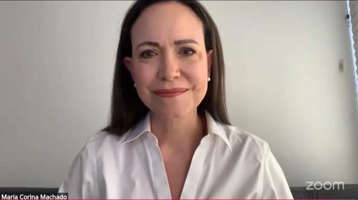 María Corina Machado sobre viaje de Richard Grenell a Caracas María Corina Machado sobre viaje de Richard Grenell a Caracas