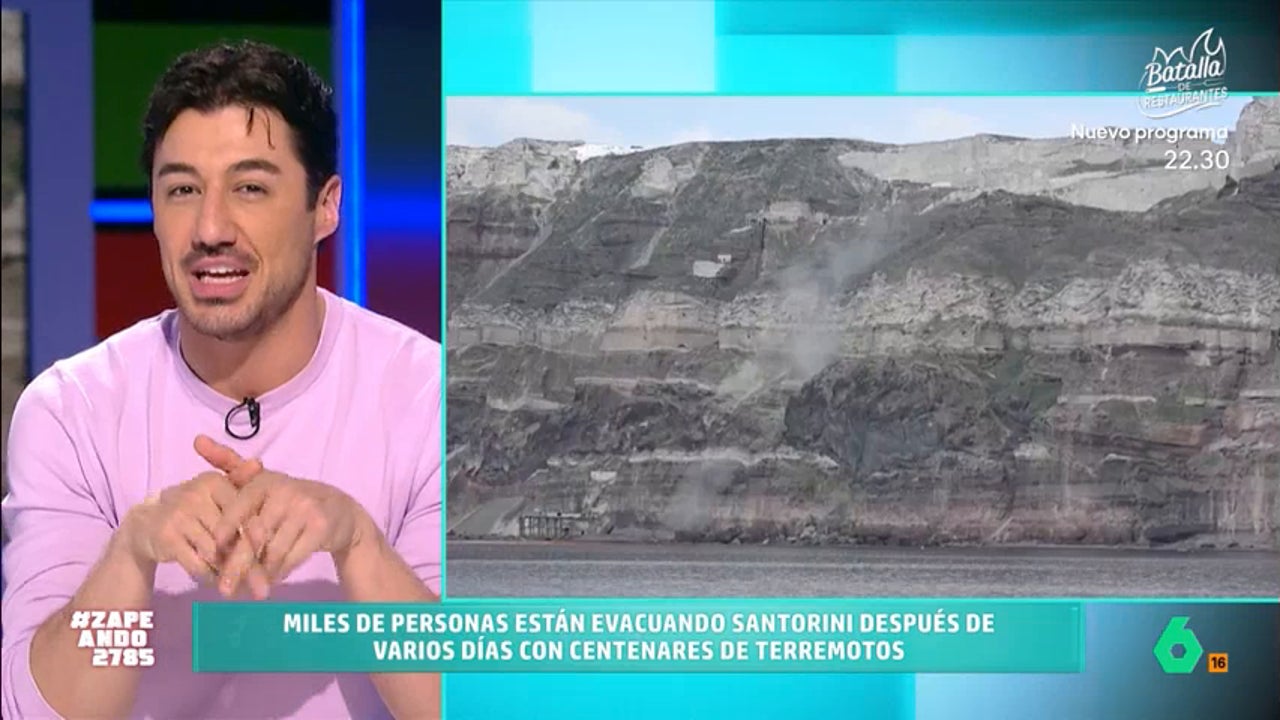 Francisco Cacho alerta sobre la actividad sísmica en Santorini (Grecia): “Hay riesgo de tsunami”