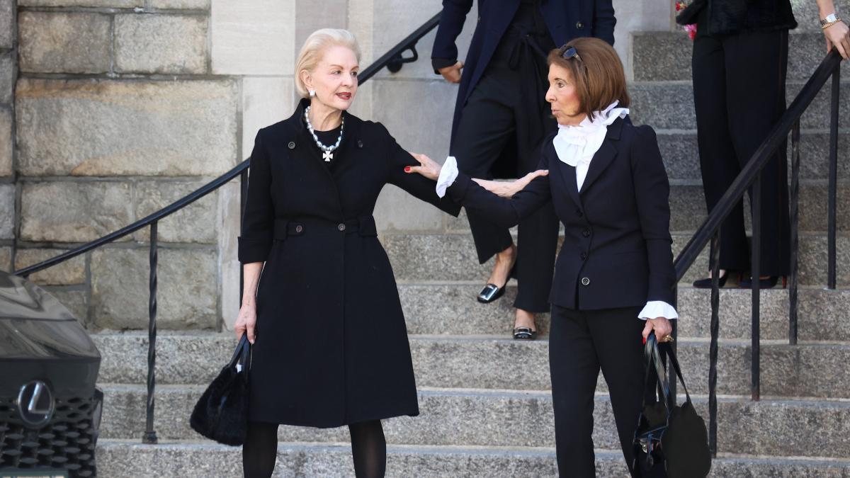 Carolina Herrera se despide de su marido Reinaldo Herrera Guevara en Nueva York Carolina Herrera se despide de su marido Reinaldo Herrera Guevara en Nueva York