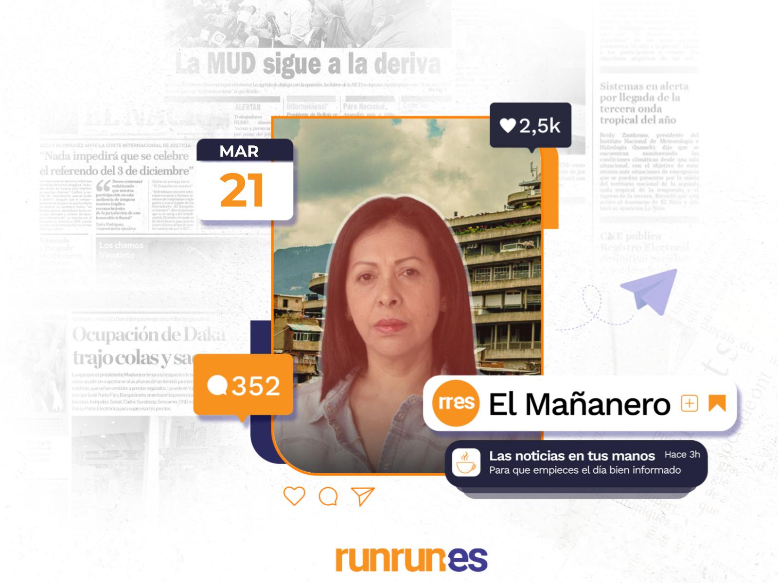 El Mañanero del 21 de marzo: El grito de ‘auxilio’ de Dignora Hernández sigue vigente y otras noticias