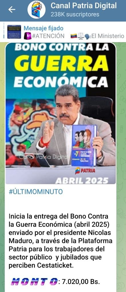 Por más de 7 mil bolívares llegaBono de Guerra – Diario La Nación Por más de 7 mil bolívares llegaBono de Guerra – Diario La Nación