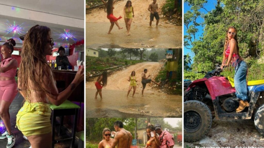 Karol G se cayó de un vehículo todoterreno en su viaje por Jamaica Karol G se cayó de un vehículo todoterreno en su viaje por Jamaica