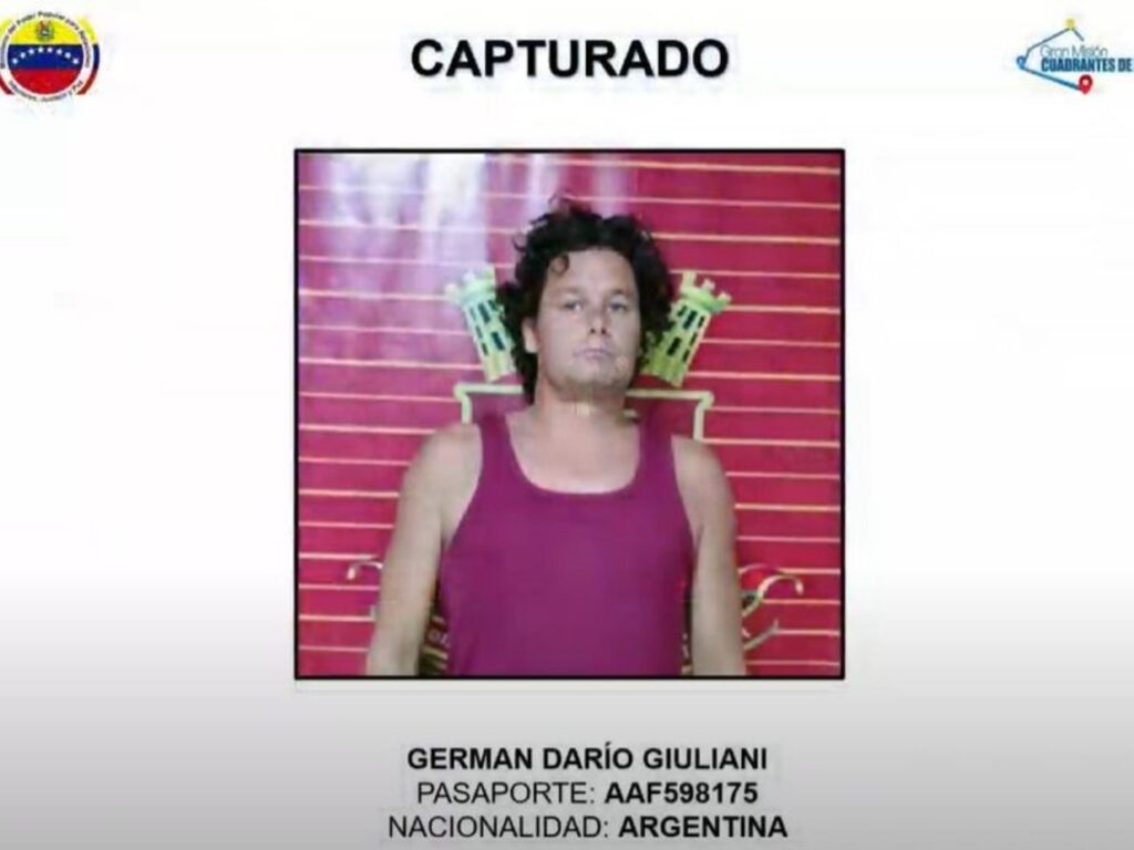 En una ola de arrestos, el régimen de Nicolás Maduro reportó la detención de otro argentino En una ola de arrestos, el régimen de Nicolás Maduro reportó la detención de otro argentino