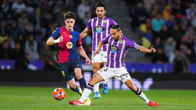 El Real Valladolid planta cara al Barça y roza el milagro