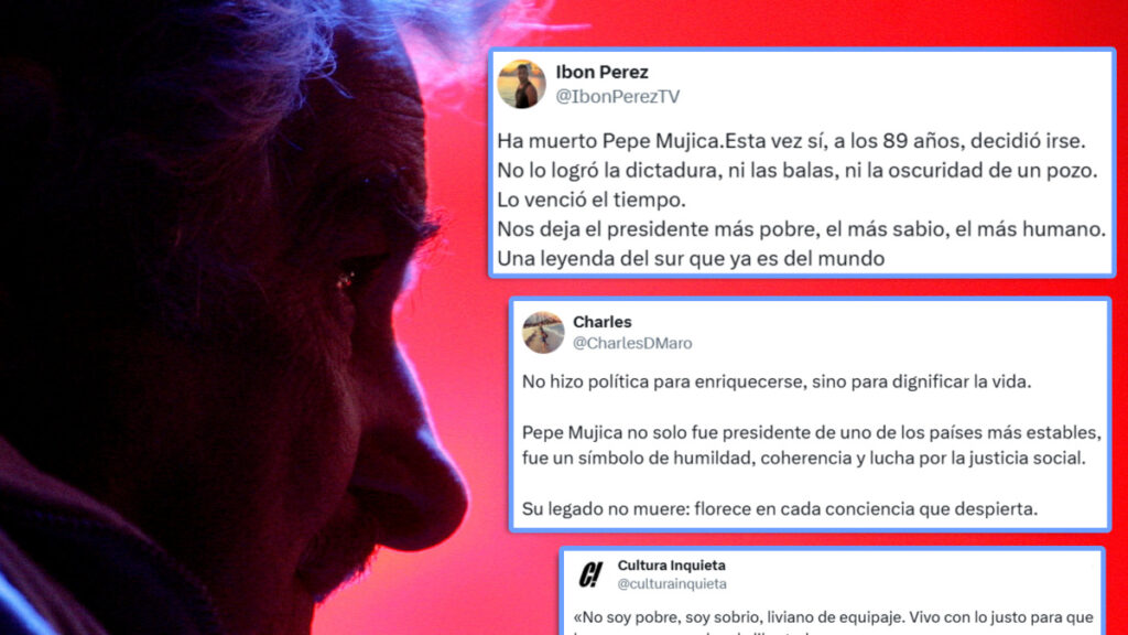 “Su legado no muere, florece en cada conciencia que despierta”: los tuiteros se despiden de Pepe Mujica “Su legado no muere, florece en cada conciencia que despierta”: los tuiteros se despiden de Pepe Mujica