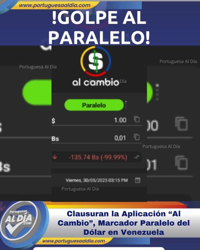 Clausuran la Aplicación “Al Cambio”, Marcador Paralelo del Dólar en Venezuela – portuguesaaldia.com Clausuran la Aplicación “Al Cambio”, Marcador Paralelo del Dólar en Venezuela – portuguesaaldia.com