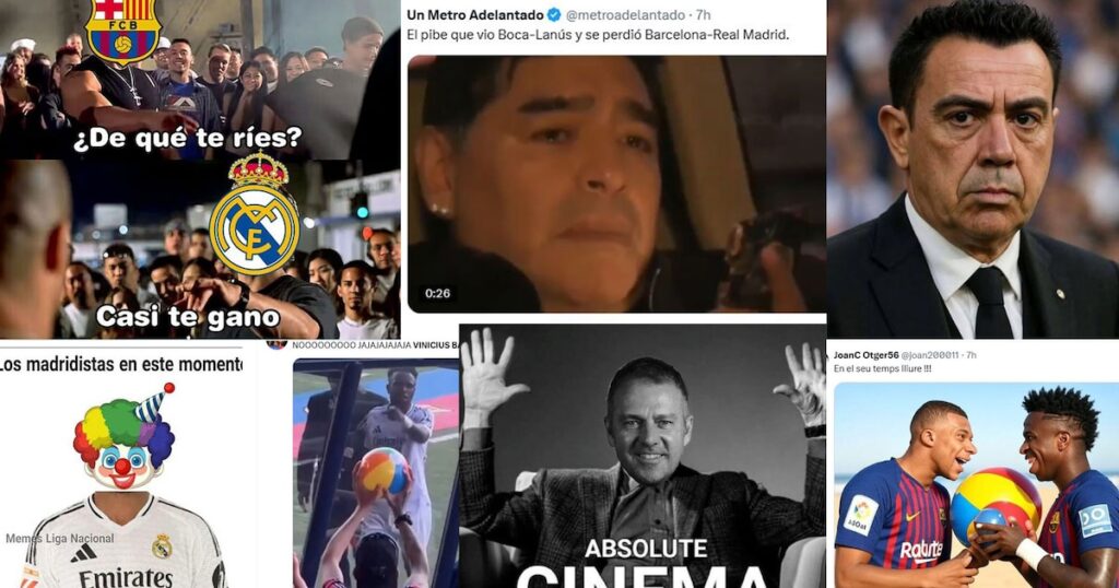 Los mejores memes por la dura caída del Real Madrid ante Barcelona: la provocación que generó la ira de Vinicius Los mejores memes por la dura caída del Real Madrid ante Barcelona: la provocación que generó la ira de Vinicius