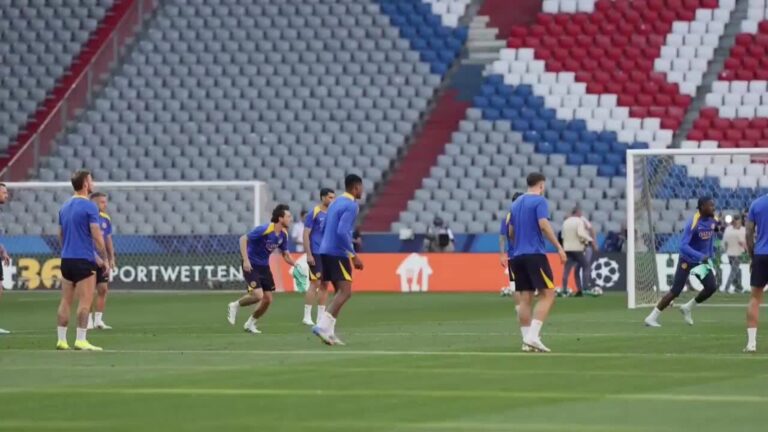 El Inter de Milán entrena de cara a la gran final de la Liga de Campeones contra el PSG