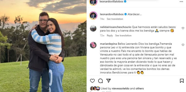 Leonardo Villalobos anuncia su separación tras 15 años de matrimonio con Yomily Corredor