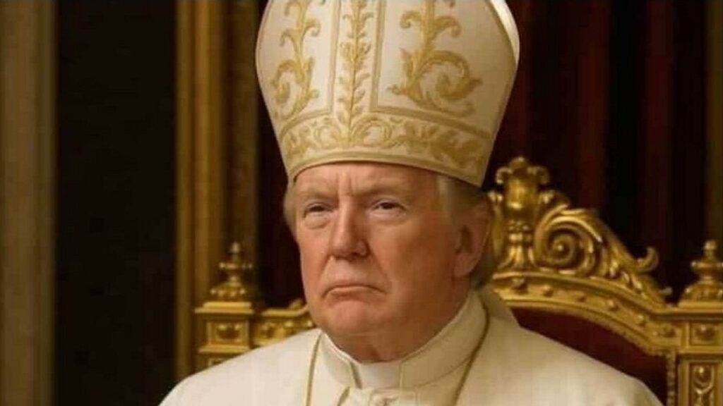 la reacción de los católicos de EE.UU. a la imagen de Trump vestido de papa